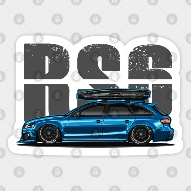 RS6 Avant - Touring Mode (Light Blue) Sticker by Jiooji Project